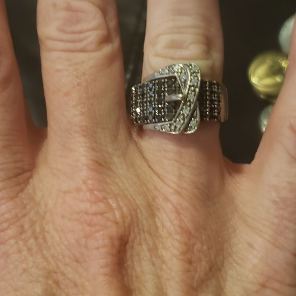 COPY - Macys Black and White Diamond Belt Buckle … - Picture 4 of 4